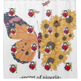 BELLEZA CORTINA DE DUCHA DE DISEÑO HART & BUTTERFL