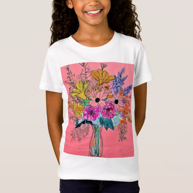 "Belleza de Bouquet" Camiseta de Nueva Jersey (Anverso)