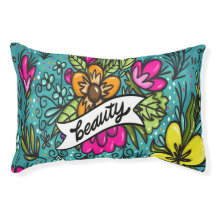 Belleza de Cojín decorativo con flores