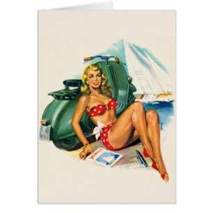 Belleza de la vespa de los mediados de siglo