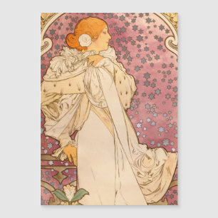 Belleza de mujer mucha Art Nouveau