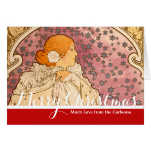 Belleza de mujer mucha Art Nouveau