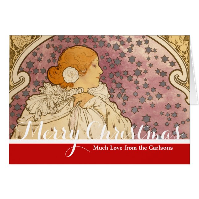 Belleza de mujer mucha Art Nouveau (Anverso (Horizontal))