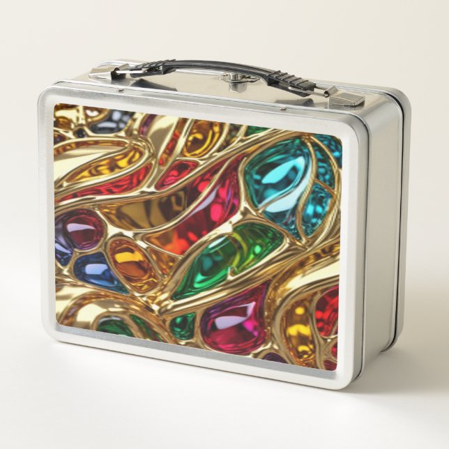 Belleza de oro y gemas #621 - Lunchbox Metalizado (Reverso)