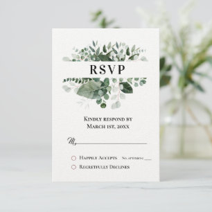 BELLEZA DE PRIMAVERA VERDE BOTÁNICA RSVP