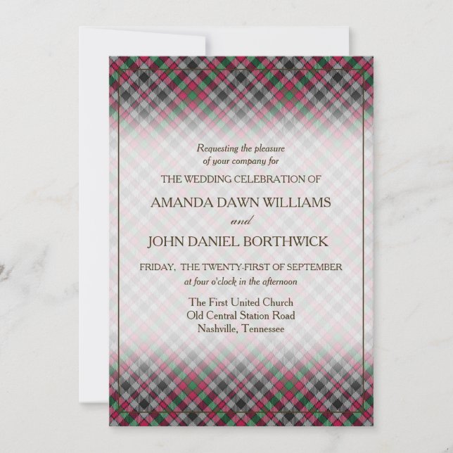 Belleza de Tartán Clan Borthwick Plaid Escocés (Anverso)