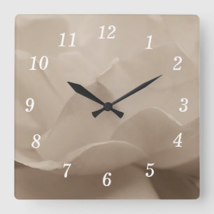 Belleza De Un Reloj De Pared De Sepia Rosa