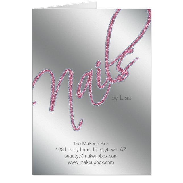 Belleza del folleto del salón del clavo (Frente)