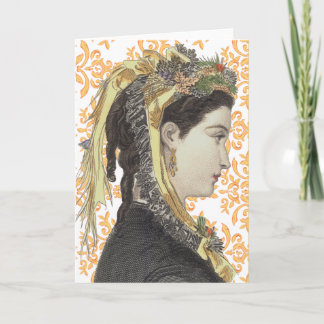 Belleza del Victorian - tarjeta de felicitación -