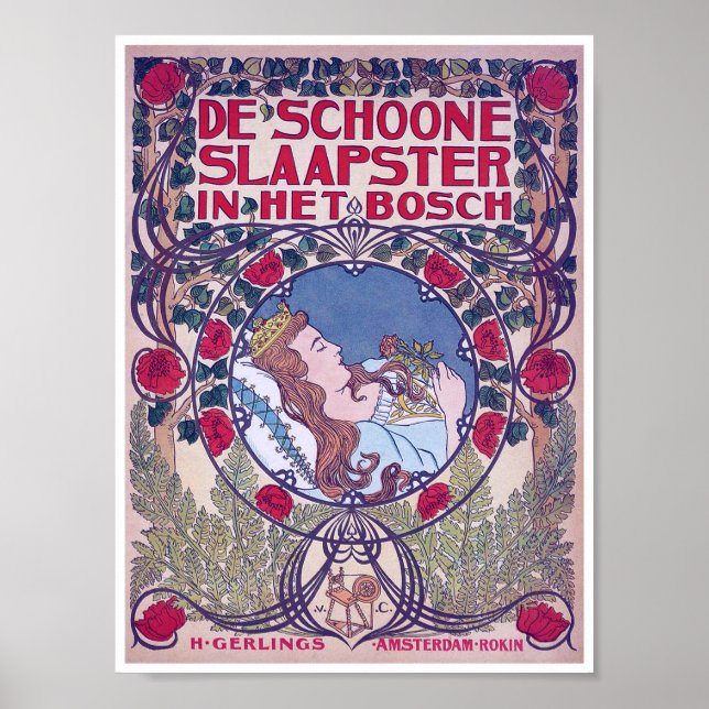 Belleza durmiente, arte de portada, Van Caspel (Frente)