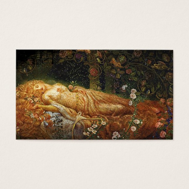 Belleza durmiente y un arpa (Frente)