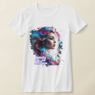 Belleza en el caos - camiseta / arte facial latera