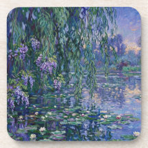 Belleza en el lago Juego de posavasos de plástico 