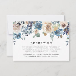 Belleza en Flor | Tarjeta de Recepción de Boda