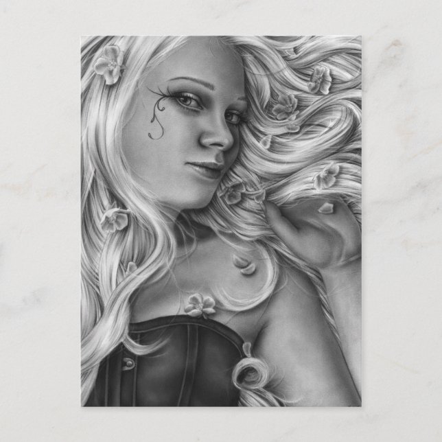 Belleza en la postal floreciente (Anverso)