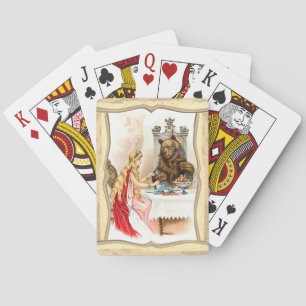 Belleza en rosa y la bestia cartas de juego