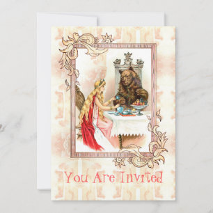 Belleza En Rosa Y La Invitación De La Bestia