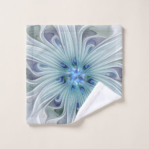 Belleza floral Resumen Flor Pastel azul moderno