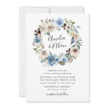 Belleza floreciente | Invitación a la boda floral