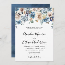 Belleza floreciente | Invitación a la boda floral