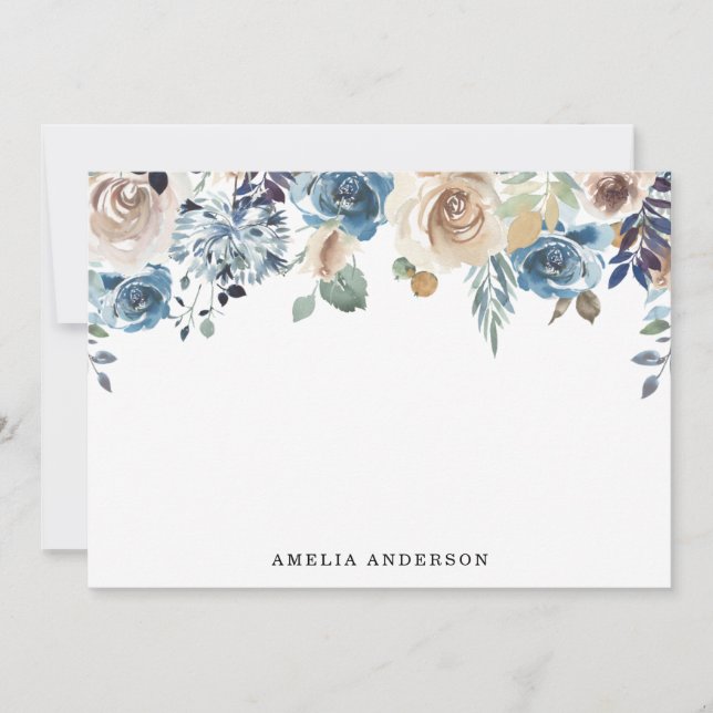Belleza floreciente | Stationery personalizada (Anverso)
