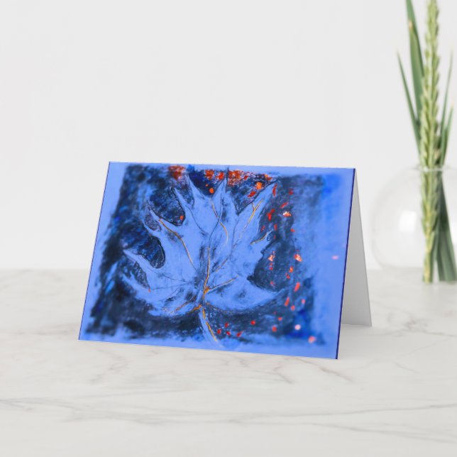 Belleza frágil - Tarjeta de saludo (Anverso)