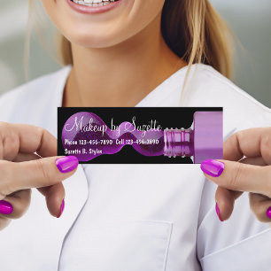 Belleza maquillaje Mini tarjetas de negocios
