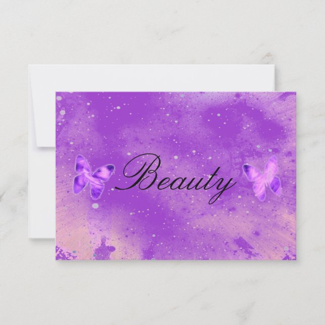 Belleza mariposa RSVP (Anverso)