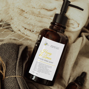 Belleza miel abeja marca de jabón de mano líquida 