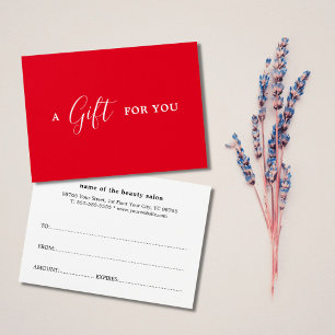 Belleza minimalista blanca y roja