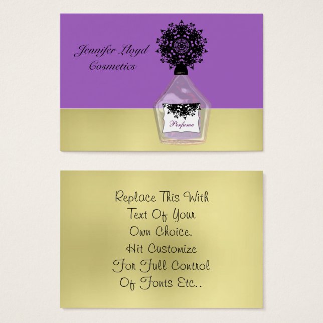 Belleza Moda Cosméticos Fancy Perfume Botella (Anverso y reverso)