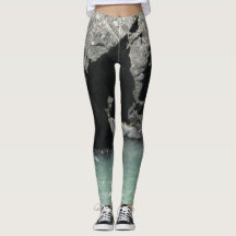 Belleza natural Pale Green River Granite Leggings