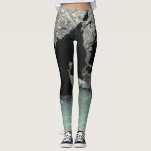 Belleza natural Pale Green River Granite Leggings