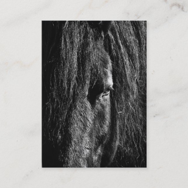 Belleza negra - tarjeta de visita (Anverso)