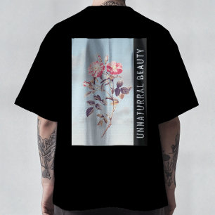 Belleza poco natural Camiseta estética de rosa vin