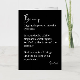 Belleza poema poesía negro blanco