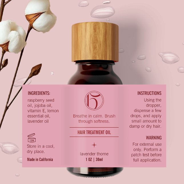 Belleza rosa 1 etiqueta impermeable para frascos O (Subido por el creador)