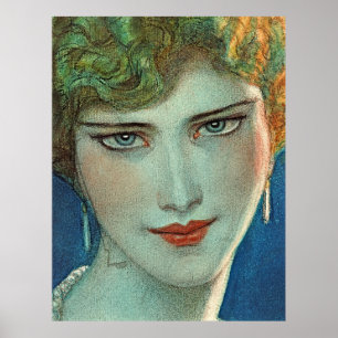 Belleza rubia eterna - Poster de arte vintage