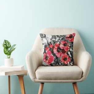 Belleza selectiva - Cojín decorativo de flores de