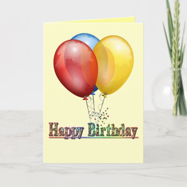 Belleza simple - Tarjeta de cumpleaños (Anverso)