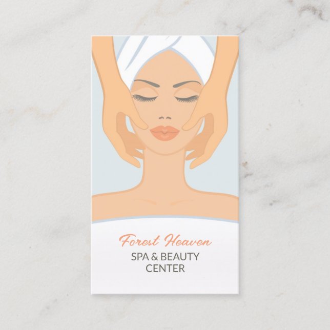 Belleza Spa con tarjeta de cita (Anverso)