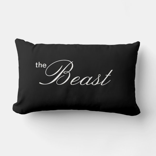 Belleza y almohadas de dormitorio de la bestia (Anverso)
