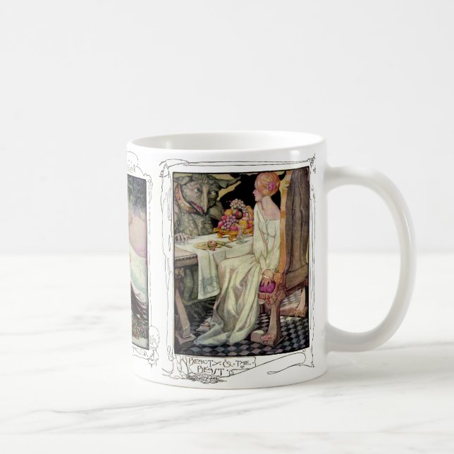Belleza y bestia, Rumpelstiltskin, taza blanca (Derecha)