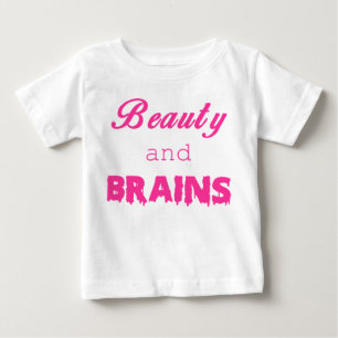Belleza y camisa del zombi de los CEREBROS
