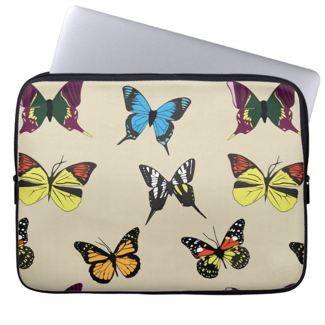Belleza y el Funda de la laptop mariposa (Frente)