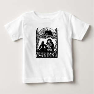 Belleza y la camiseta del bebé de la bestia