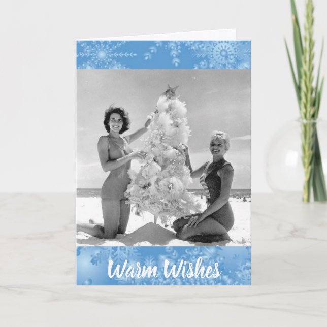 Bellezas de baño y árbol de Navidad de los años 60 (Anverso)
