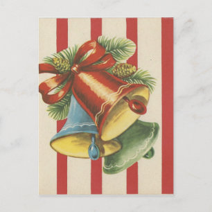 Bellezas De Navidad Vintage En Banda Roja Y Blanca