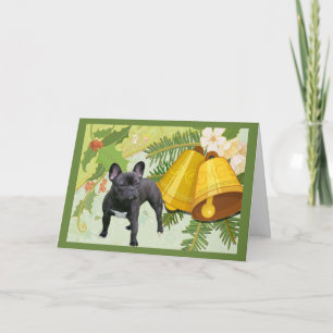 Bellezas de tarjetas de Navidades de Bulldog franc