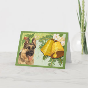 Bellezas de tarjetas de Navidades Pastores Alemane